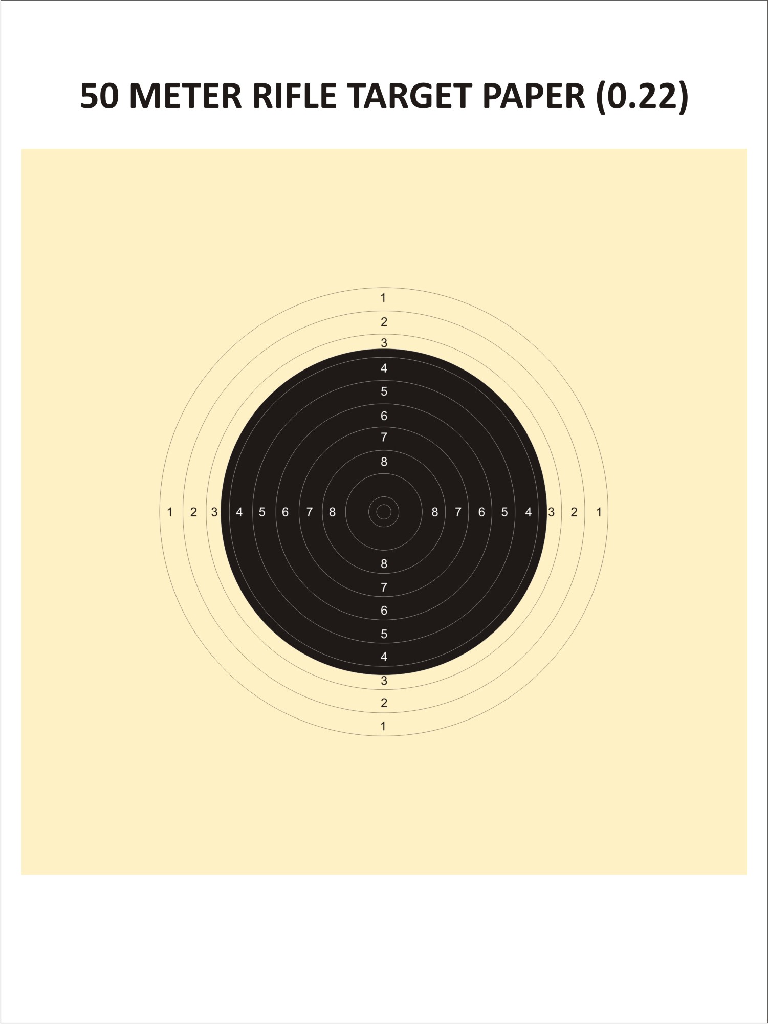 Rifle Target(50 Metres)